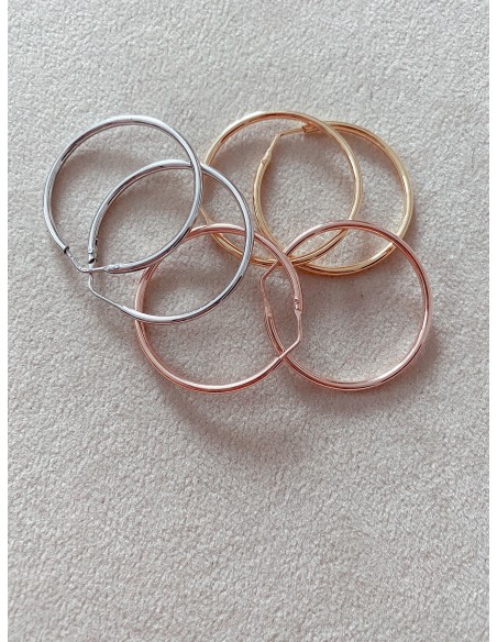 Smooth Hoop Earrings