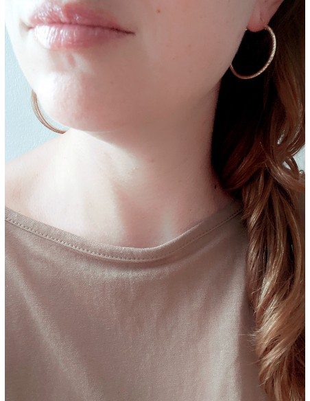 Diamond Hoop Earrings