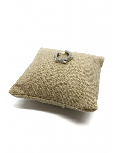 Mono Huggie Earring with Toothed...