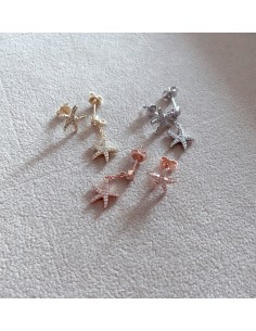 Starfish Asymmetrical Earrings