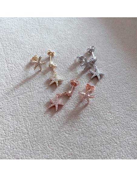Starfish Asymmetrical Earrings