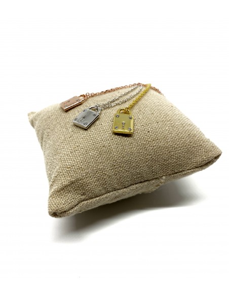 Short Necklace with Padlock