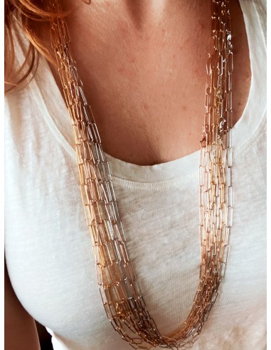 Thin Rectangular Chain Necklace