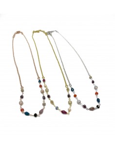 Collana Corta con Cristalli...