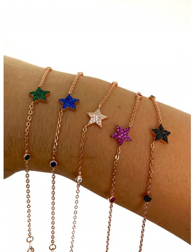 Bracelet with Zircons and Star of Zircons