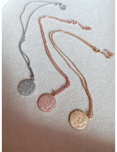 Short Necklace with Five Cent Coin