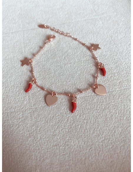 Bracciale con Cornetti Stelle e Cuori