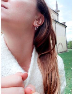 Medium Torchon Mono Earring... 2