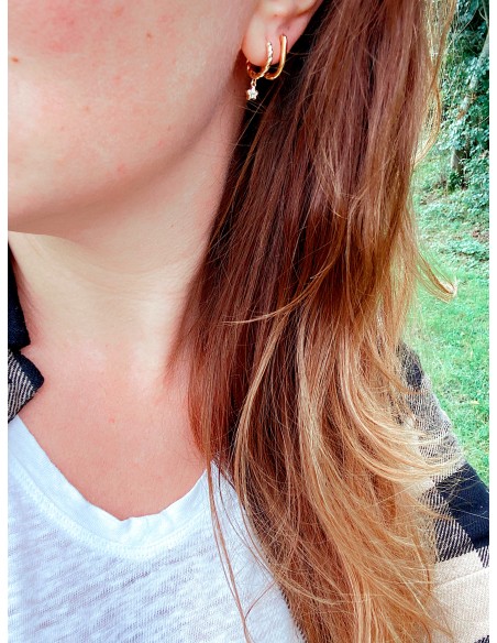 Mono Large Torchon Earring and Pendant Star