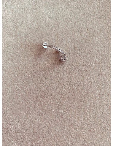 Mono Daisy Pendant Earring with Zircons