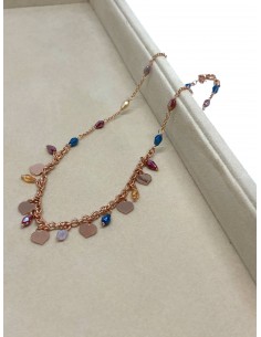 Necklace with Colored...