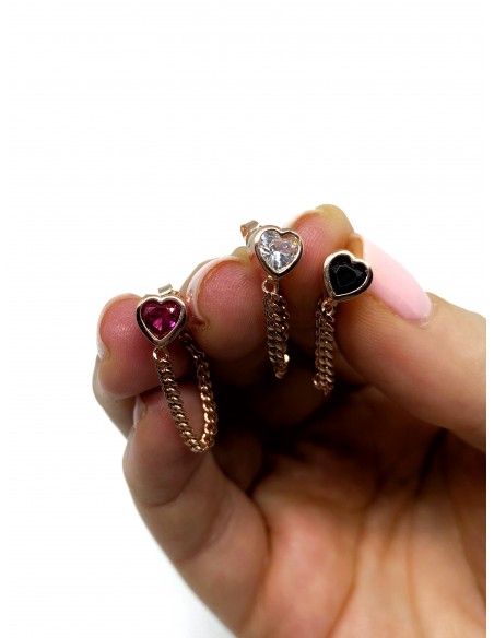 Mono Heart Earring and Chain