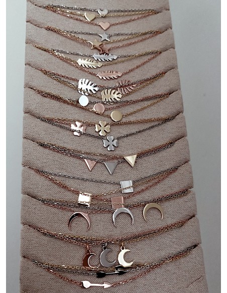 Short Strangolino Necklace with Mini Charm