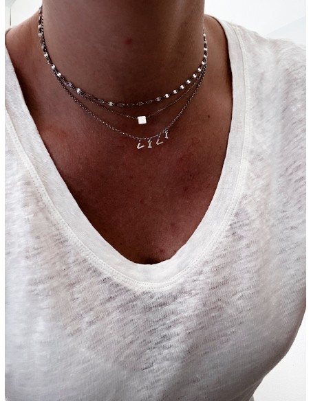 Short Strangolino Necklace with Mini Charm