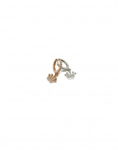 Crown Mono Huggie Earring