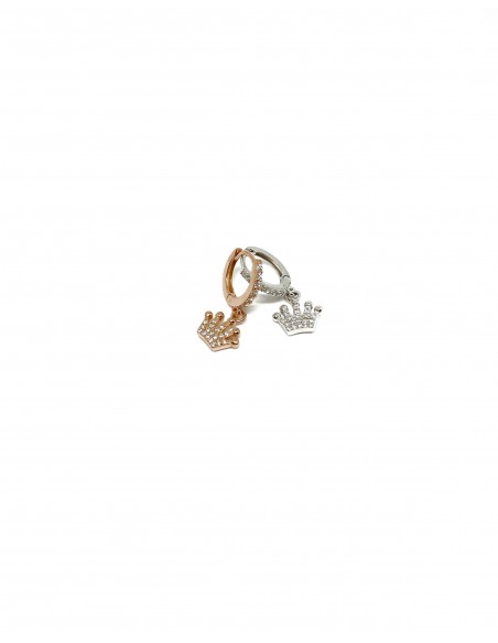 Crown Mono Huggie Earring