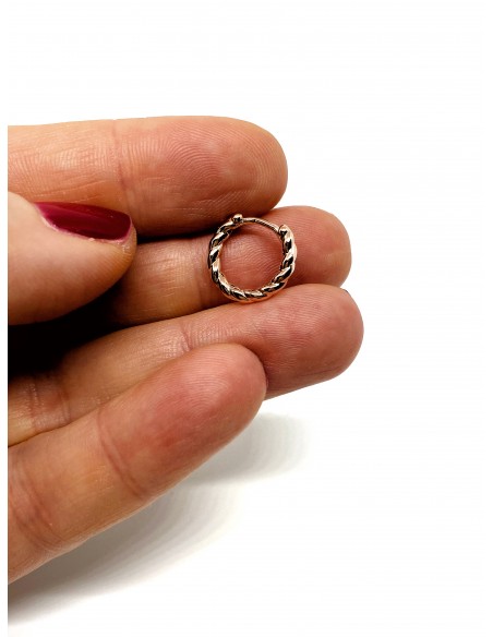 Large Torchon Mono Earring