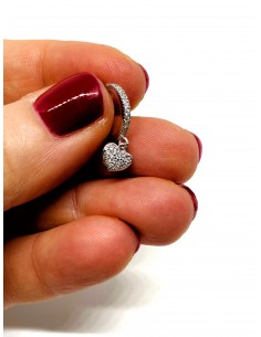 Heart Pendant Mono Earring... 2