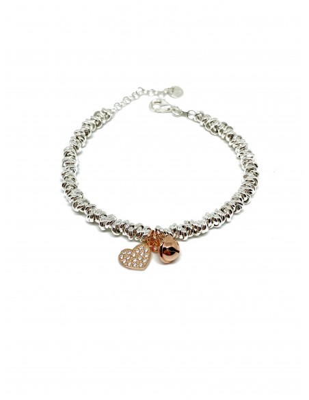 Bracciale con Nodi Piccoli e Soggetti Pendenti