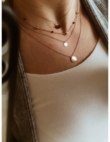 Collana Doppia Tondini Pendenti