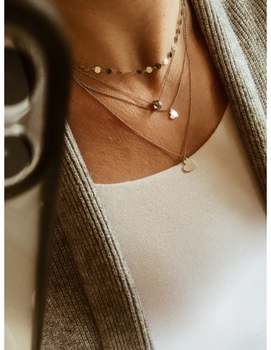 Double Necklace with Pendant Hearts