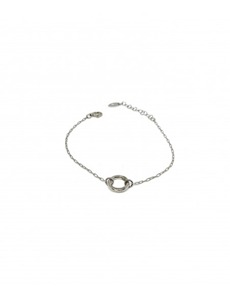 Bracciale Catena Rettangolare Mini e Tondo a Filo