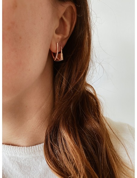 Padlock Mono Huggie Earring