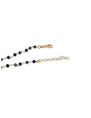 Collana Cristalli Blu Notte e Cuore...