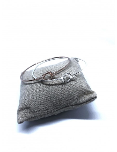 Bracciale Rigido con Nodo a Filo