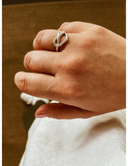 Knotted Heart Ring