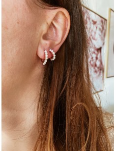 Mono Huggie Earring with...