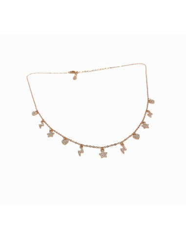 Collana Fulmine Cuore e Stella di...