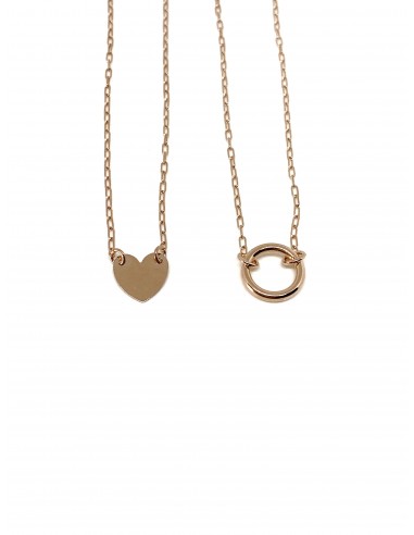 Mini Rectangular Chain Necklace with Central Charm