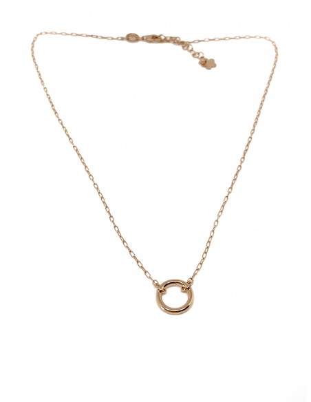 Mini Rectangular Chain Necklace with Central Charm