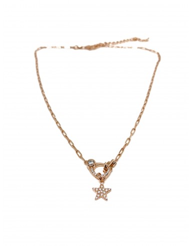 Handcuff and Star Pendant Necklace