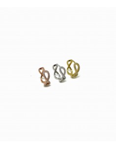 Infinity Mono Huggie Earring