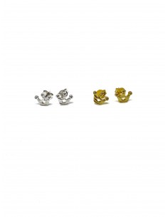 Lobe Crown and Heart Earrings