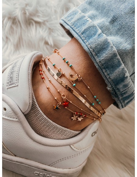 Enamel and Sea Anklet