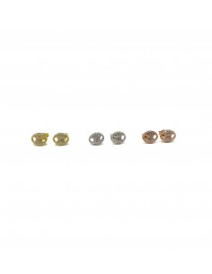 Lobe Earrings with Rounded...