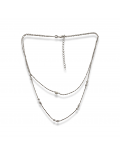 Double strand necklace with... 2