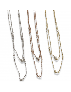 Collana doppio filo con...