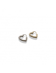 Big Heart Mono Huggie Earring
