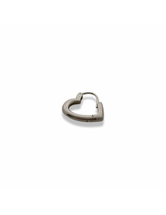 Big Heart Mono Huggie Earring 2