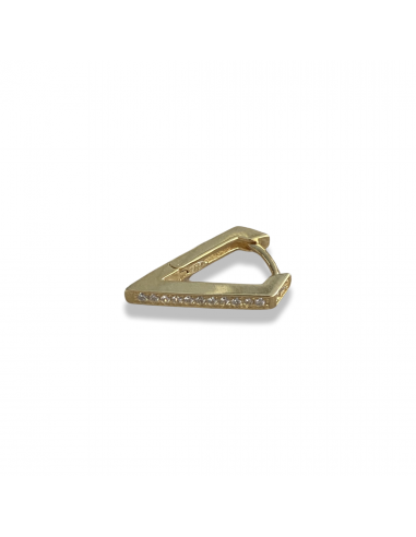 V-Shaped Mono Huggie Earring