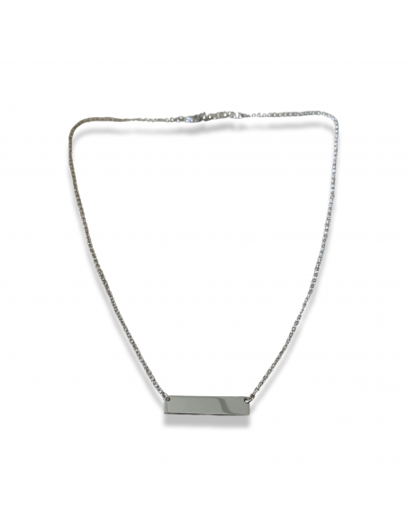 Collana Catena Semplice con Targhetta
