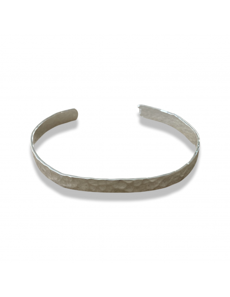 Bracciale Schiava Rigido Battuto 5 mm