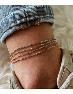 Anklet with Enamel Balls