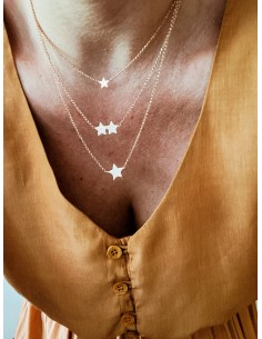 Three-wire Star Necklace