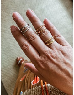 Double Torchon Adjustable Ring