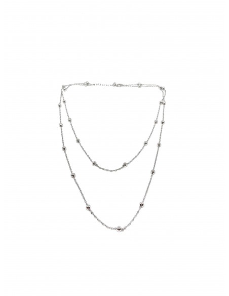 Collana Catena a Palline Doppio Filo